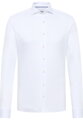 1863 BY ETERNA Jersey luxusní pletená pánská košile bílá Slim Fit super soft Easy Care