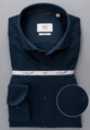 1863 BY ETERNA Jersey luxusní elastická pánská košile půlnoční modrá Slim Fit super soft Easy Care