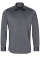 ETERNA Slim Fit pánská strečová košile šedo stříbrná Easy Iron