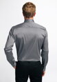 ETERNA Slim Fit pánská strečová košile šedo stříbrná Easy Iron