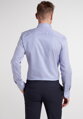 1863 BY ETERNA modrá proužkovaná košile Slim Fit rypsový kepr Non Iron