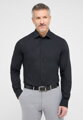 Strečová černá košile ETERNA Slim Fit s nežehlivou úpravou