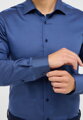 ETERNA Slim fit košile barva Denim jemná struktura Non Iron 