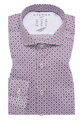ETERNA Slim fit červeno modrá košile streč Performance Easy Iron