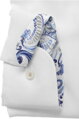 ETERNA Slim fit Oxford bílá košile s kontrastem Non Iron