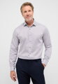 ETERNA Slim fit košile Dynamic cotton hnědo modrá Non Iron