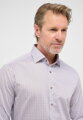 ETERNA Slim fit košile Dynamic cotton hnědo modrá Non Iron
