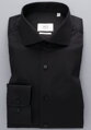 Pánská černá košile 1863 ETERNA Slim Fit Rypsový kepr Non Iron 100% bavlna 