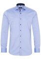 Pánská košile ETERNA Slim Fit Royal Oxford modrá s navy kontrastem Non Iron