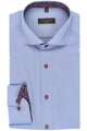 ETERNA Slim Fit pánská košile modrá s červeným kontrastem Non Iron