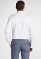 ETERNA Slim Fit bílá neprosvítající košile na manžetové knoflíčky Non Iron Cover - skrytá léga