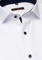 ETERNA Slim Fit pánská košile bílá neprosvítající s tmavě modrým kontrastem Non iron Cover 