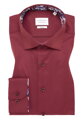 Vínová košile ETERNA Slim fit Cover s červeným kontrastem Non Iron