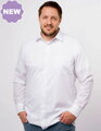 Marvelis Comfort Fit pánská košile dlouhý rukáv 100 % popelín bílá