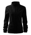 Černá dámská fleece mikina na zip dlouhý rukáv
