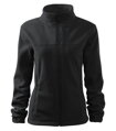 Dámská fleece mikina na zip dlouhý rukáv černo šedá