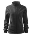 Dámská fleece mikina na zip dlouhý rukáv ocelově šedá
