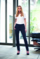 Dámské kalhoty Ophelia Slim Leg Brook Taverner - Běžná délka 74 cm