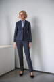 Dámské smart casual kalhoty ke kostýmku Eleanor Slim Leg Brook Taverner - Nezakončené délka 91,5 cm