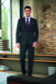 Pánské kalhoty k obleku Phoenix Tailored Fit Brook Taverner - Nezakončená délka 91,5 cm