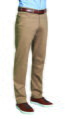 Pánské kalhoty chino Brunswick Tailored fit s pěti kapsami - Běžná délka 80 cm