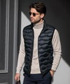 Stylová pánská péřová prošívaná vesta Vermont Nimbus
