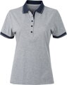 Dámské žerzejové melírované polo James & Nicholson