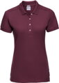 Russell dámské elastické polo bavlna & Lycra® delší střih Slim fit