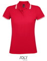Přiléhavé dámské polo s kontrastními prvky SOL´S