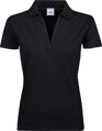 Tee Jays dámské polo tričko výstřih do V bez knoflíků bavlna stretch