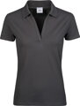 Tee Jays dámské polo tričko výstřih do V bez knoflíků bavlna stretch