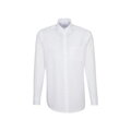 Pánská popelínová elegantní bílá non iron košile s dlouhým rukávem Regular fit Seidensticker