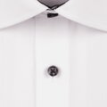 Nežehlivá bílá popelínová košile Slim Fit s límečkem Kent