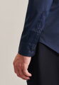 Pánská módní elastická košile slim fit Performance v tmavě modré barvě Seidensticker Non iron