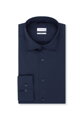 Pánská módní elastická košile slim fit Performance v tmavě modré barvě Seidensticker Non iron