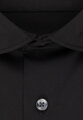 Pánská módní elastická košile slim fit Performance v černé barvě Seidensticker Non iron