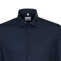 Pánská nežehlivá košile Slim fit tmavě modrá navy s kontrastem Seidensticker