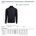 Praktický přiléhavý svetr 1/4 zip pro muže Ashland James Harvest