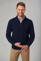 Pánský elegantní svetr Dallas se 1/4 zipem Brook Taverner