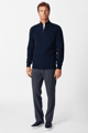 Pánský elegantní svetr Dallas se 1/4 zipem Brook Taverner