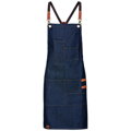 Dámská zástěra Bib Apron Denim 100% bavlna 