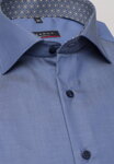Pánská modrá košile s dlouhým rukávem ETERNA Modern Fit Non Iron