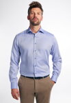 Modrá pánská košile ETERNA v mírně zúženém střihu Modern fit 100% bavlna Non Iron