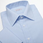 SmartMen společenská modrá košile na manžetové knoflíčky Easy-care Slim fit 41