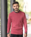Pánský pletený svetr s kulatým výstřihem bavlna & akryl