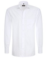 Pánská bílá košile ETERNA s nežehlivou úpravou 100% bavlna popelín s kapsičkou