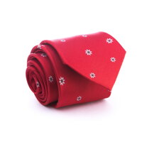 Luxusní červená hedvábná kravata SmartMen
