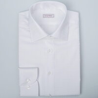 Bílá pánská košile SmartMen dlouhý rukáv - společenská košile do pánských obleků