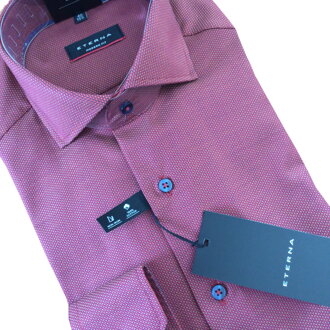 ETERNA Modern Fit pánská košile cihlová struktura Non Iron
