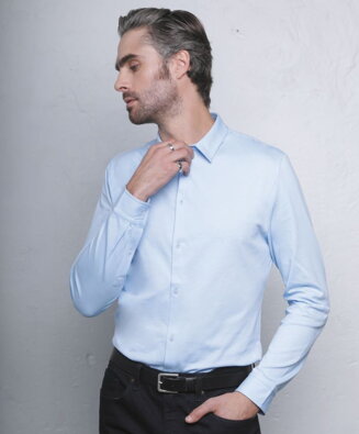 Pánská košile s dlouhým rukávem Neo Blu